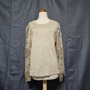 NWT Joseph A. Khaki Knit Sweater L